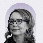 A photo-illustrated portrait of former U.S. Representative Gabrielle Giffords.