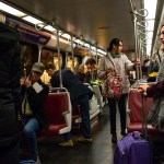 Passengers ride the Metro in Washington, D.C.